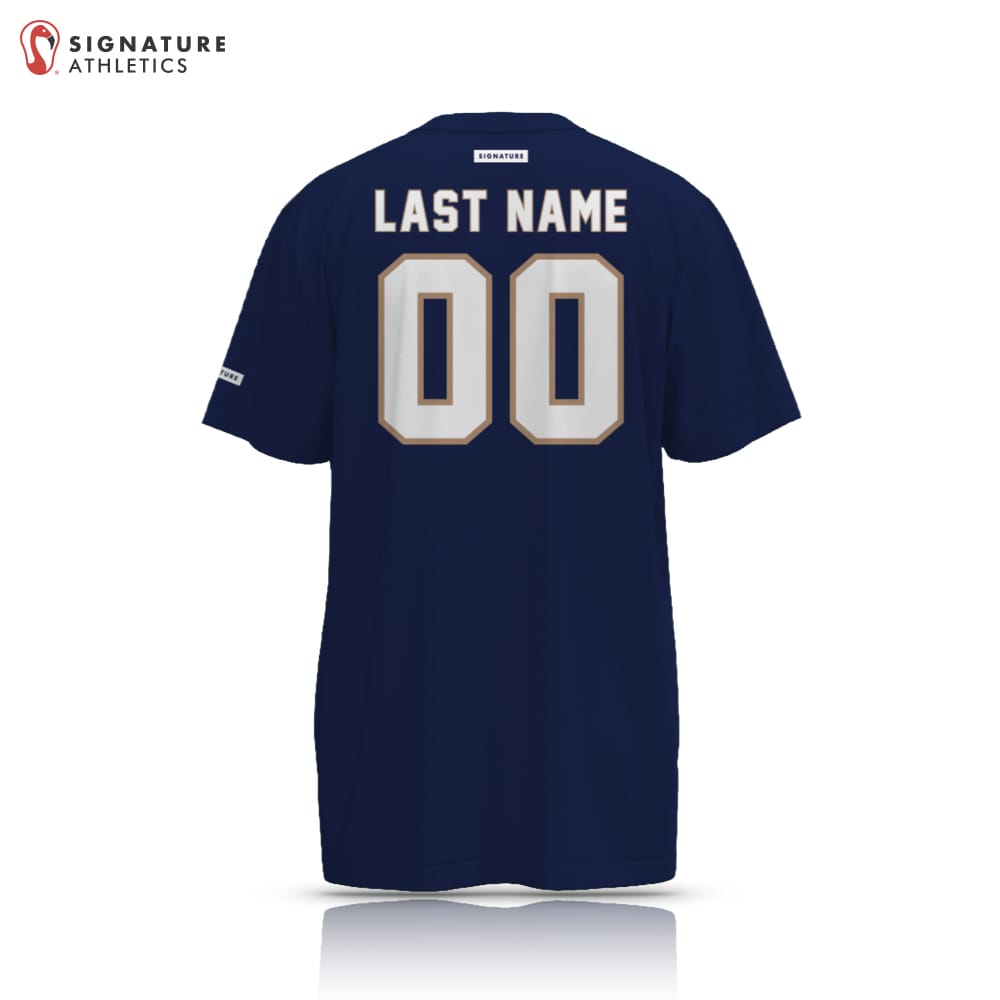 Norcal Flag Football Navy Notre Dame Men's Short Sleeve Tech Tee Signature Lacrosse