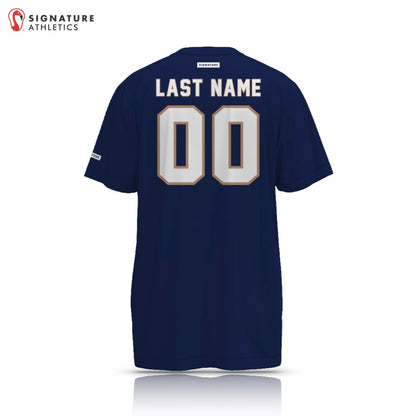 Norcal Flag Football Navy Notre Dame Men's Short Sleeve Tech Tee Signature Lacrosse