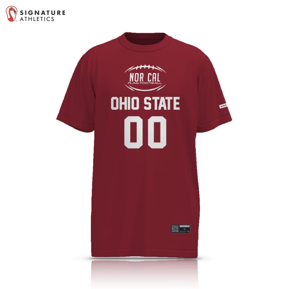 Norcal Flag Football Ohio State Men's Short Sleeve Tech Tee Signature Lacrosse