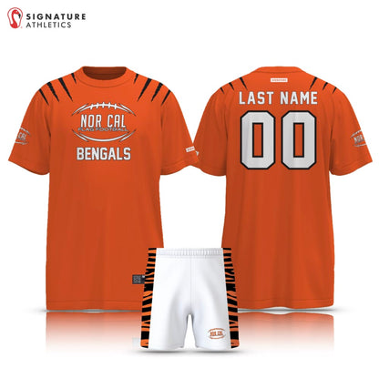 Norcal Flag Football Orange Cincinnati Bengals Men's 2 Piece Player Package Signature Lacrosse