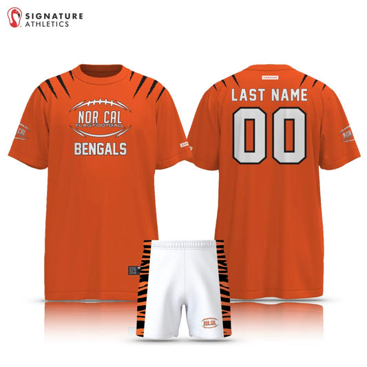 Norcal Flag Football Orange Cincinnati Bengals Men's 2 Piece Player Package Signature Lacrosse