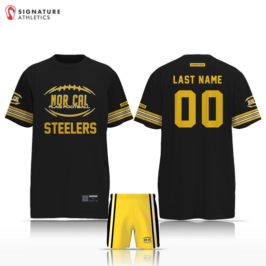 Norcal Flag Football Pittsburgh Steelers Men's 2 Piece Player Package Signature Lacrosse