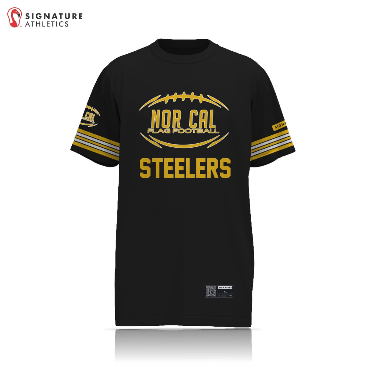Norcal Flag Football Pittsburgh Steelers Men's 2 Piece Player Package Signature Lacrosse