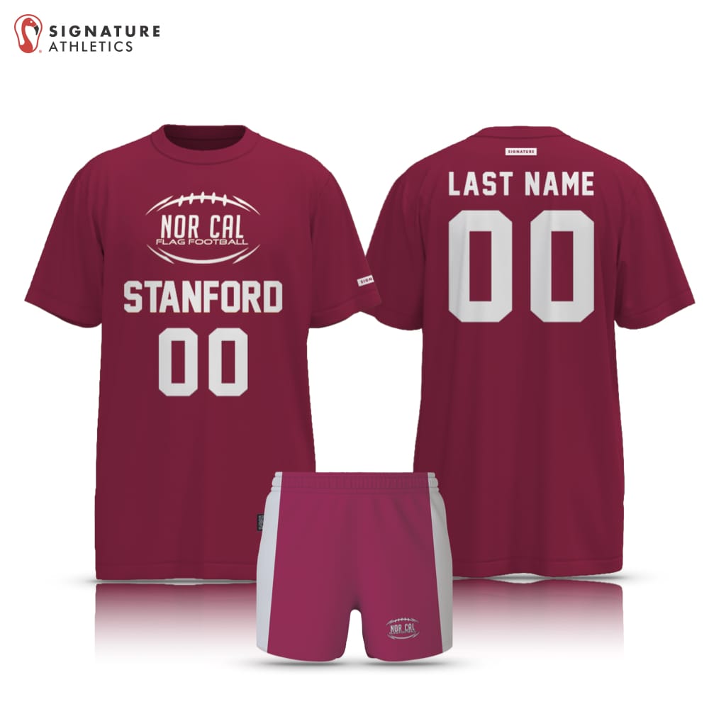 Norcal Flag Football Red Stanford Men's 2 Piece Player Package Signature Lacrosse