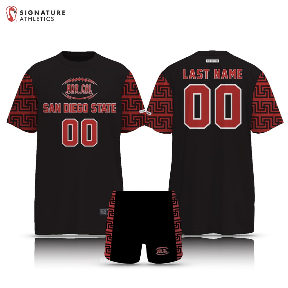 Norcal Flag Football San Diego State Men's 2 Piece Player Package Signature Lacrosse
