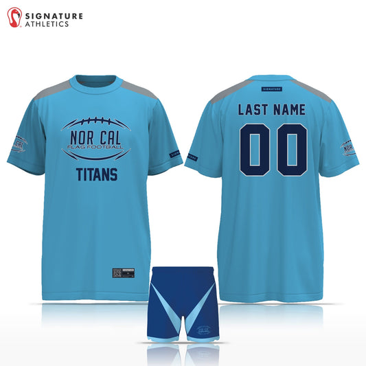 Norcal Flag Football Tennessee Titans Men's 2 Piece Player Package Signature Lacrosse