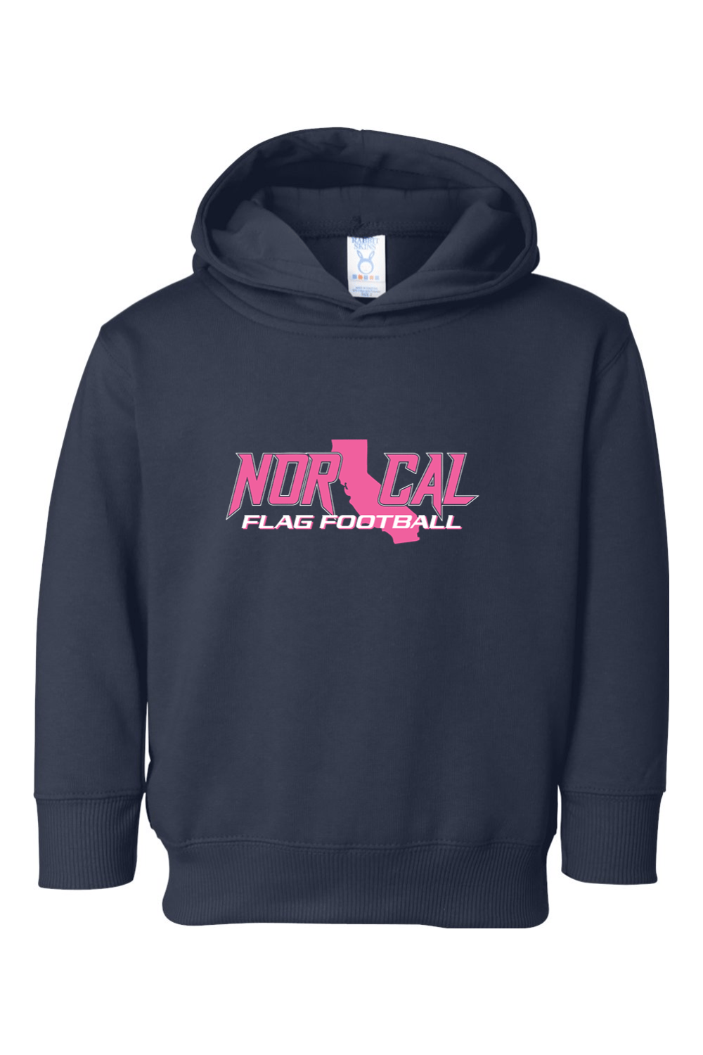 Norcal Flag Football Toddler Fleece Hoodie Signature Lacrosse