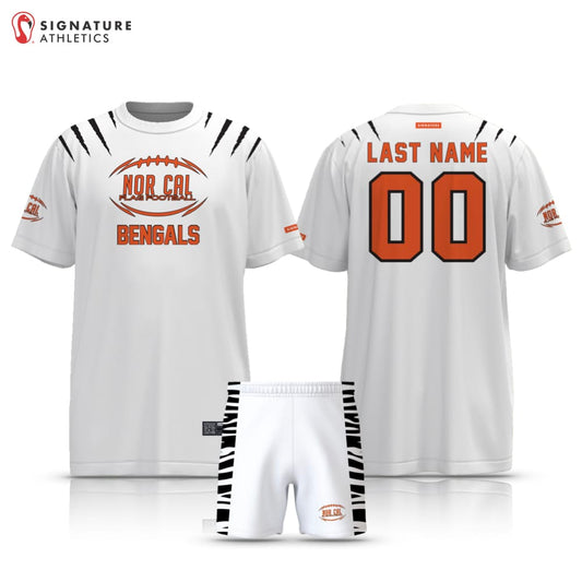 Norcal Flag Football White Cincinnati Bengals Men's 2 Piece Player Package Signature Lacrosse