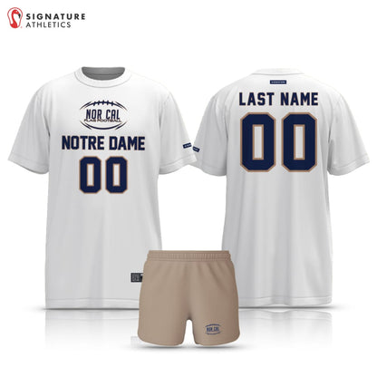 Norcal Flag Football White Notre Dame Men's 2 Piece Player Package Signature Lacrosse