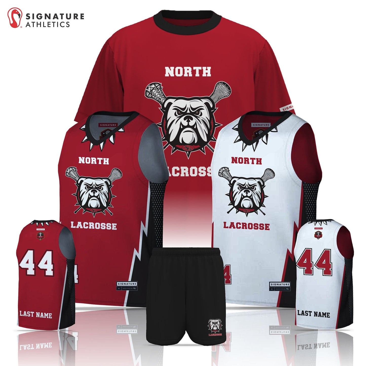 North Gwinnett Lacrosse Men's 3 Piece Player Package: 4/5 Signature Lacrosse