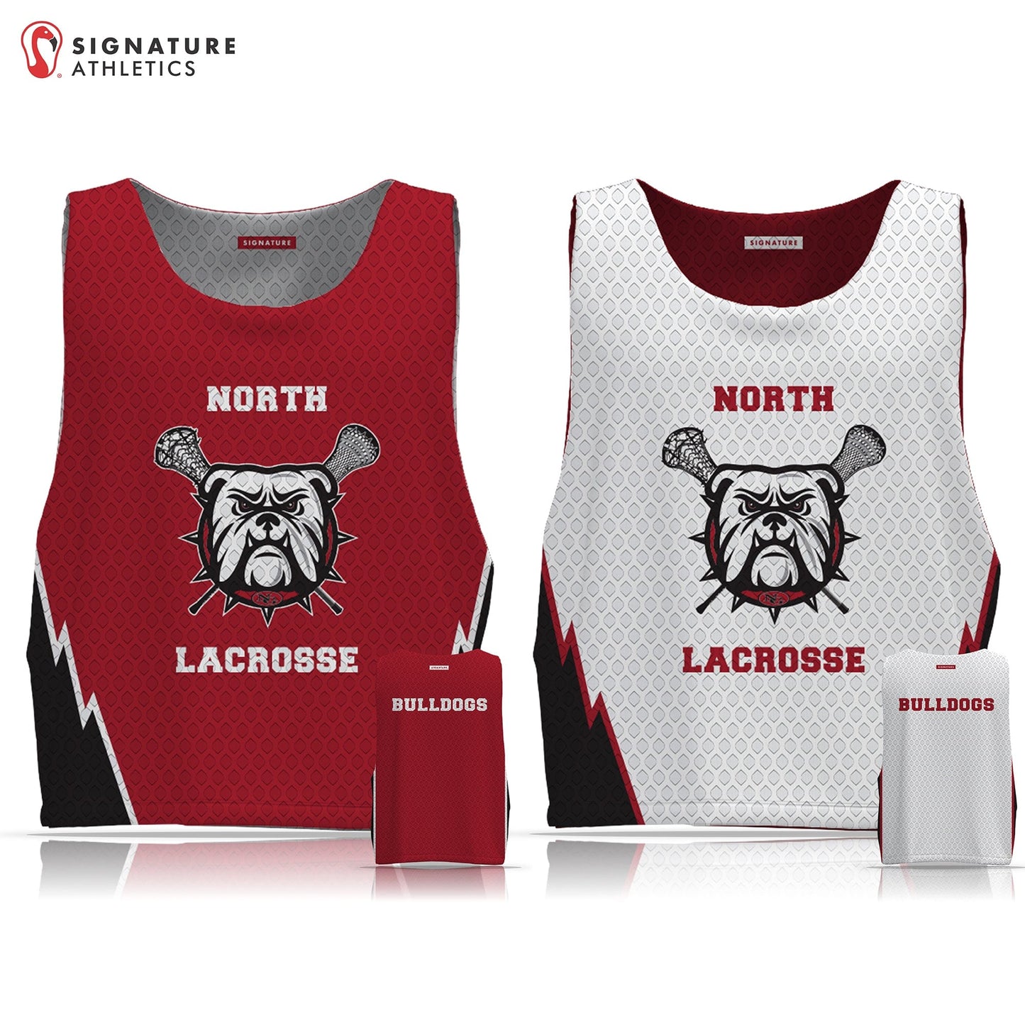 North Gwinnett Lacrosse Men's Reversible Pinnie: K/1 Signature Lacrosse