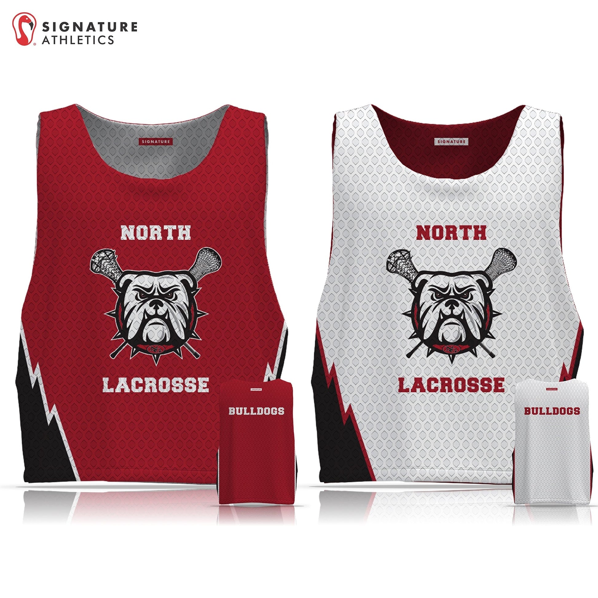 North Gwinnett Lacrosse Men's Reversible Pinnie: K/1 Signature Lacrosse