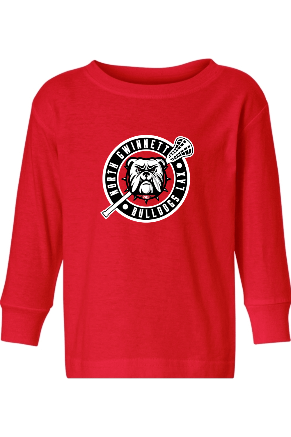 North Gwinnett Lacrosse Toddler Long Sleeve T-Shirt Signature Lacrosse