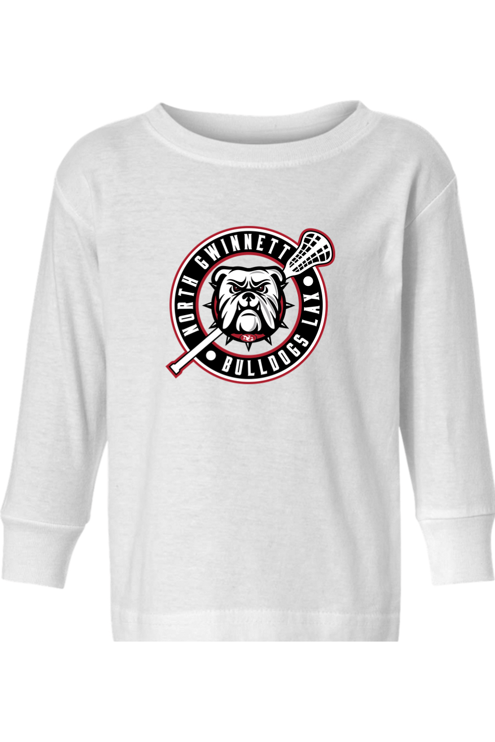 North Gwinnett Lacrosse Toddler Long Sleeve T-Shirt Signature Lacrosse