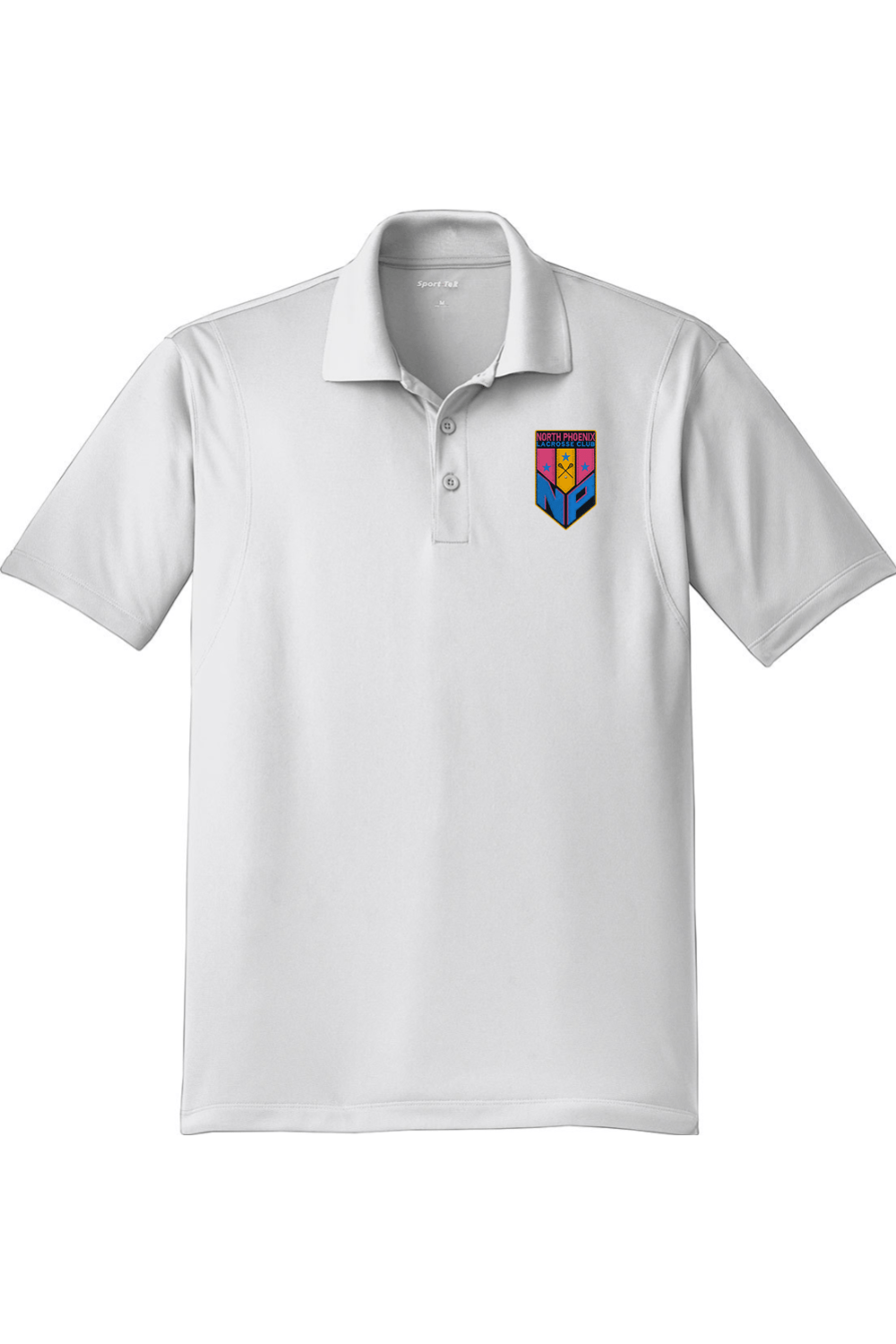 North Phoenix Lacrosse Adult Embroidered Athletic Polo Signature Lacrosse