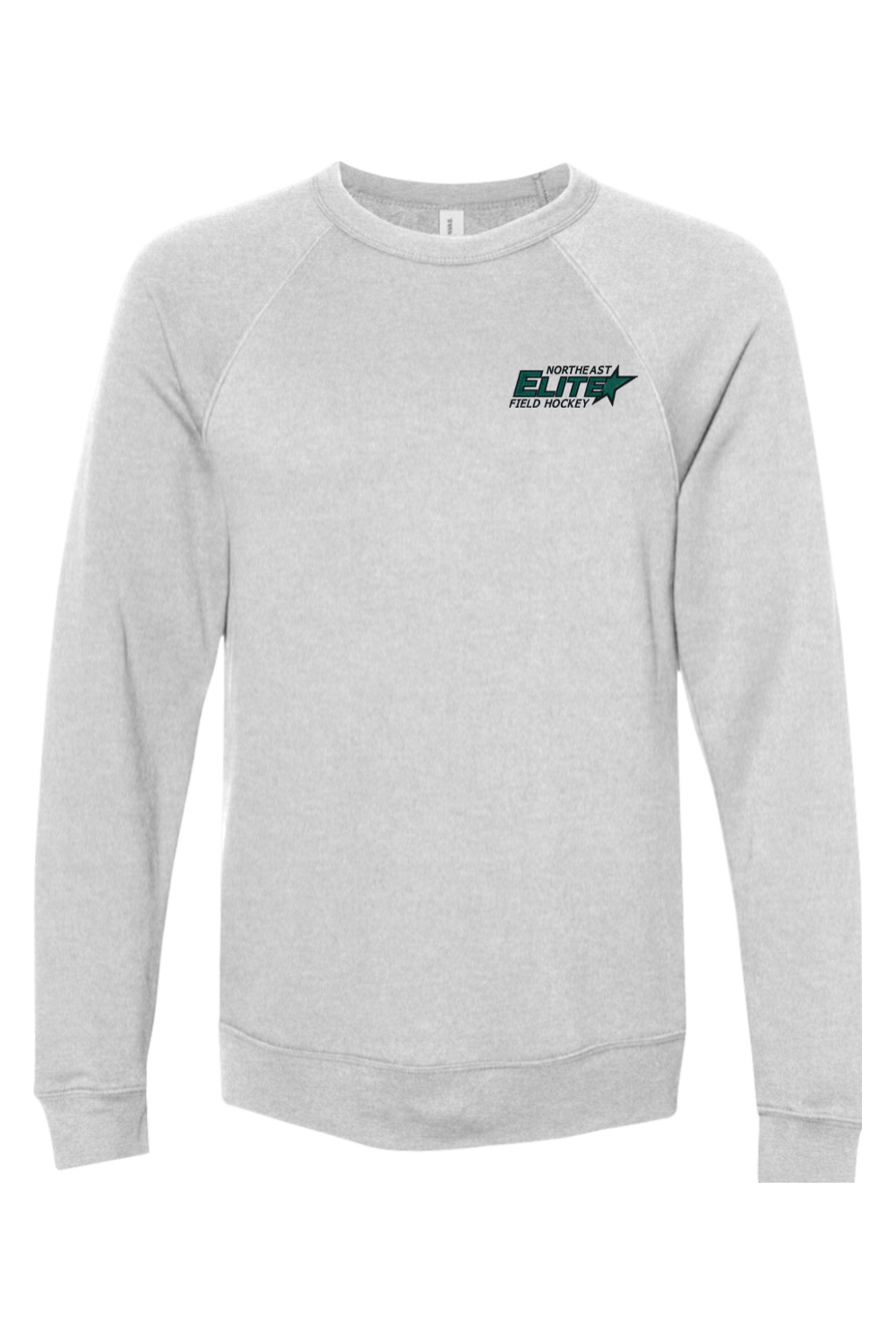 NorthEast Elite FH Bella + Canvas Sponge Fleece Raglan Crewneck Sweatshirt (BC3901) Signature Lacrosse