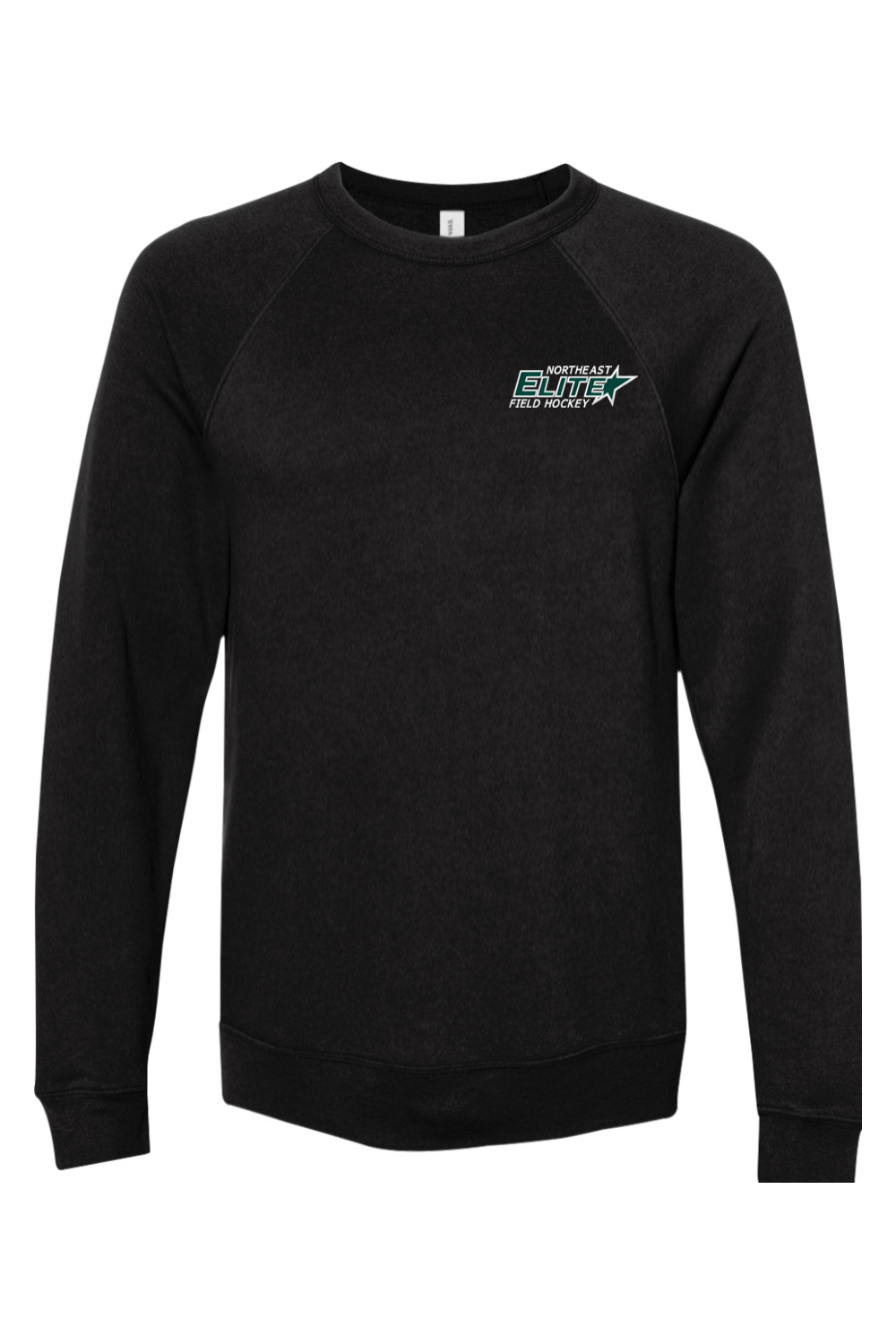 NorthEast Elite FH Bella + Canvas Sponge Fleece Raglan Crewneck Sweatshirt (BC3901) Signature Lacrosse