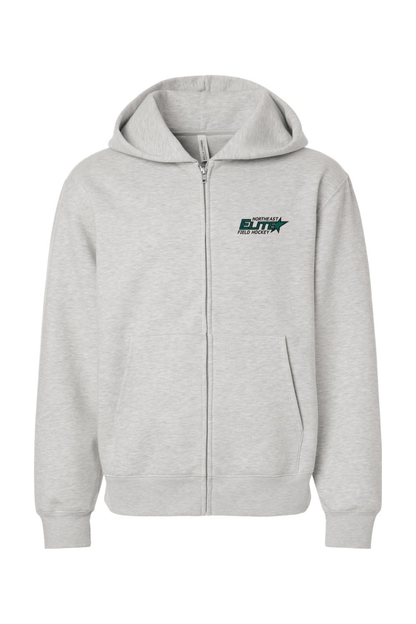 NorthEast Elite FH BELLA + CANVAS Unisex 10 oz Full-Zip Hoodie Sweatshirt Signature Lacrosse