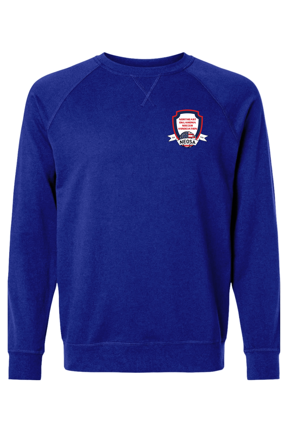 Northeast Oklahoma Soccer Association Adult Heavyweight Raglan Long Sleeve Signature Lacrosse