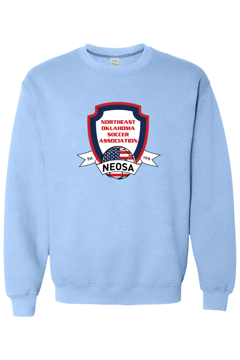 Northeast Oklahoma Soccer Association Adult Heavyweight Sweatshirt Signature Lacrosse