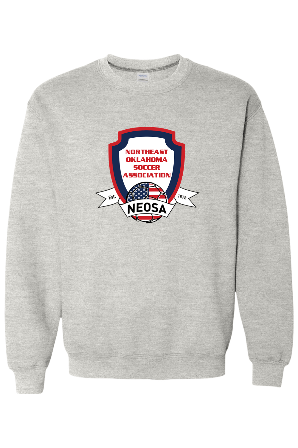 Northeast Oklahoma Soccer Association Adult Heavyweight Sweatshirt Signature Lacrosse