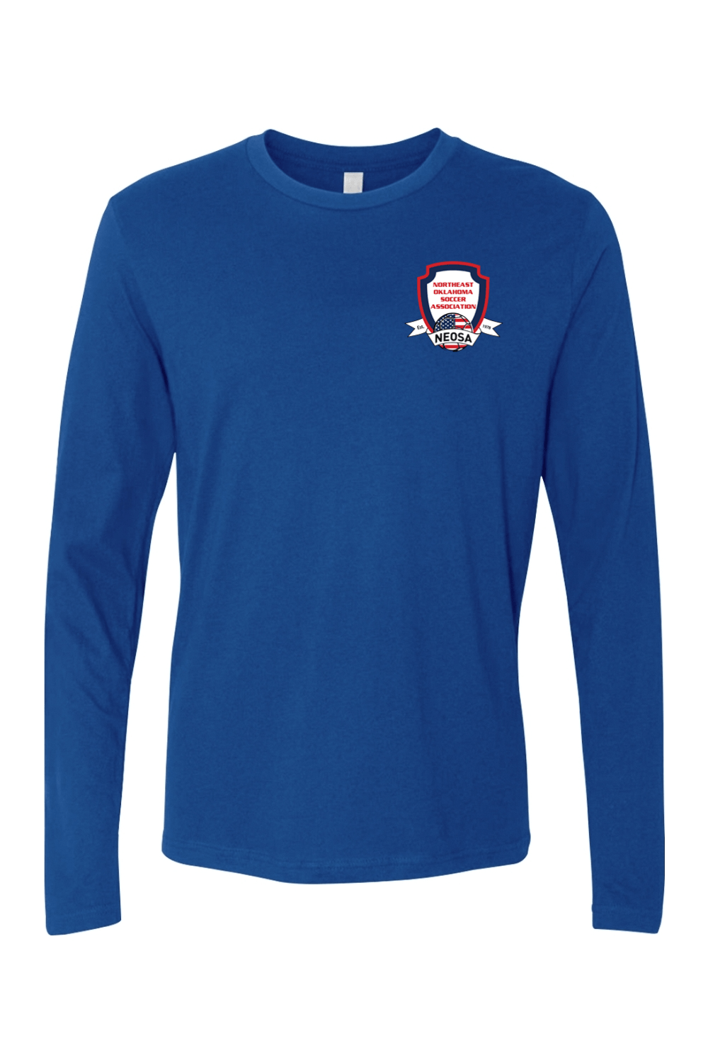 Northeast Oklahoma Soccer Association Adult Long Sleeve T-Shirt Signature Lacrosse