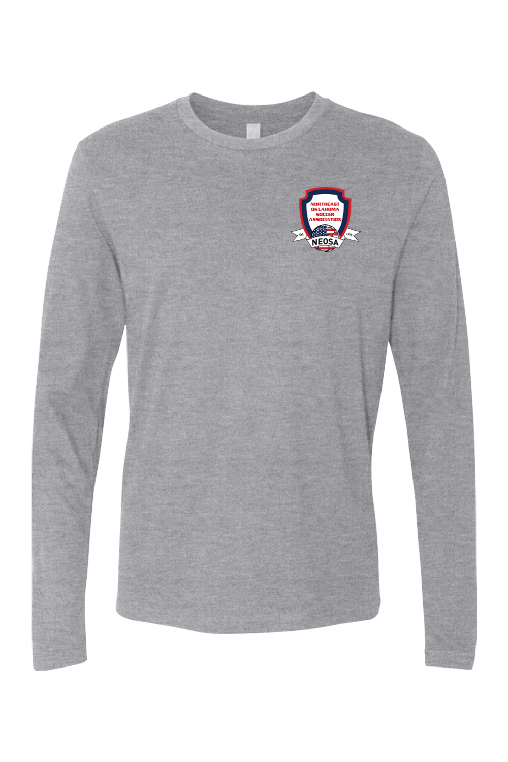 Northeast Oklahoma Soccer Association Adult Long Sleeve T-Shirt Signature Lacrosse