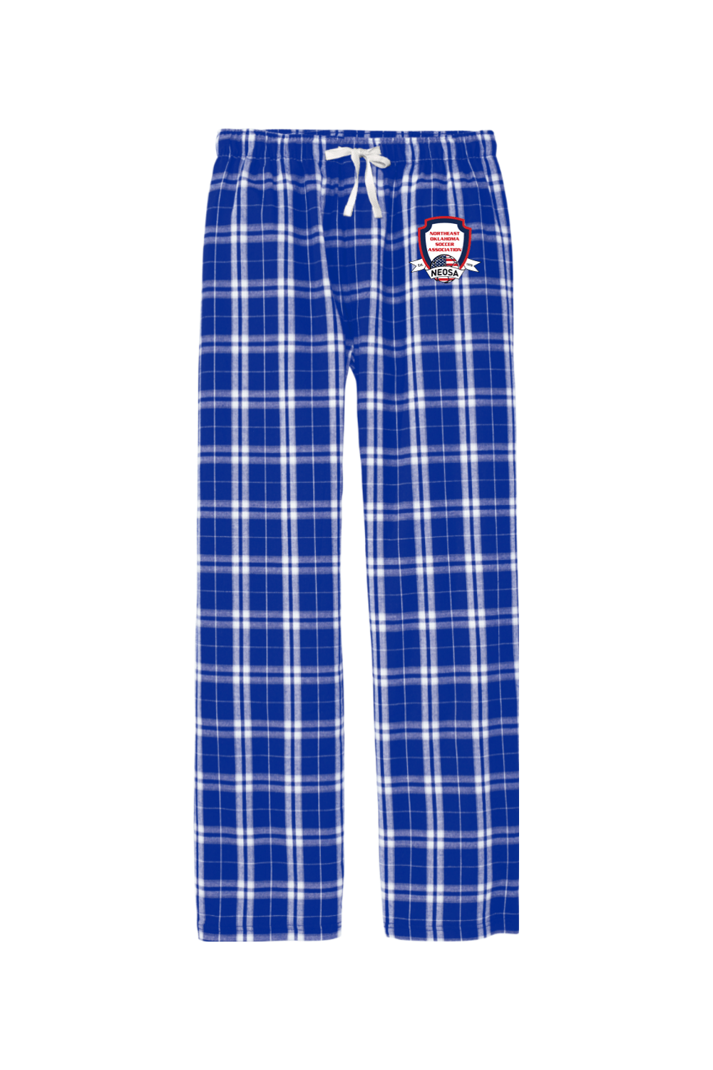 Northeast Oklahoma Soccer Association Adult Men's Flannel Plaid Pants Signature Lacrosse
