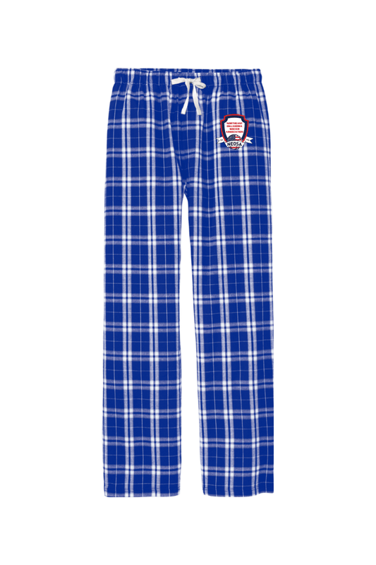 Northeast Oklahoma Soccer Association Adult Men's Flannel Plaid Pants Signature Lacrosse