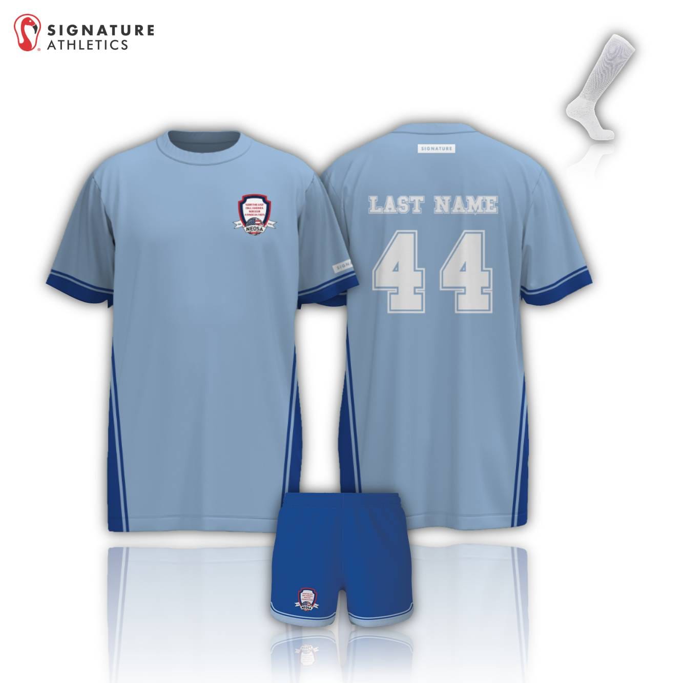 Northeast Oklahoma Soccer Association Girl's 3 Piece Player Package: U8 Signature Lacrosse