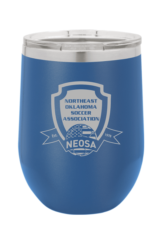 Northeast Oklahoma Soccer Association Insulated Wine Tumbler Signature Lacrosse