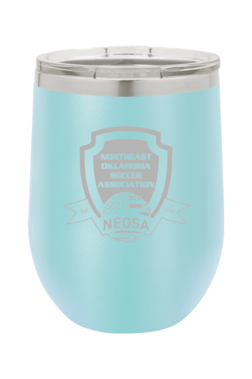 Northeast Oklahoma Soccer Association Insulated Wine Tumbler Signature Lacrosse