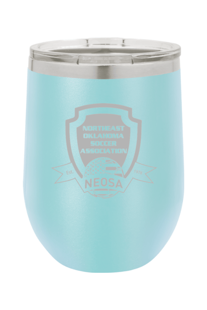Northeast Oklahoma Soccer Association Insulated Wine Tumbler Signature Lacrosse