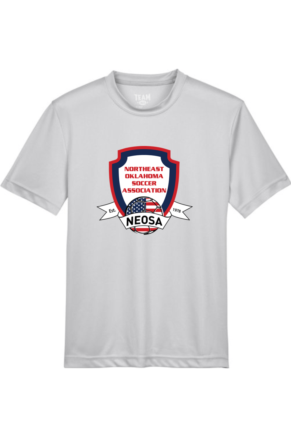 Northeast Oklahoma Soccer Association Youth Athletic T-Shirt Signature Lacrosse