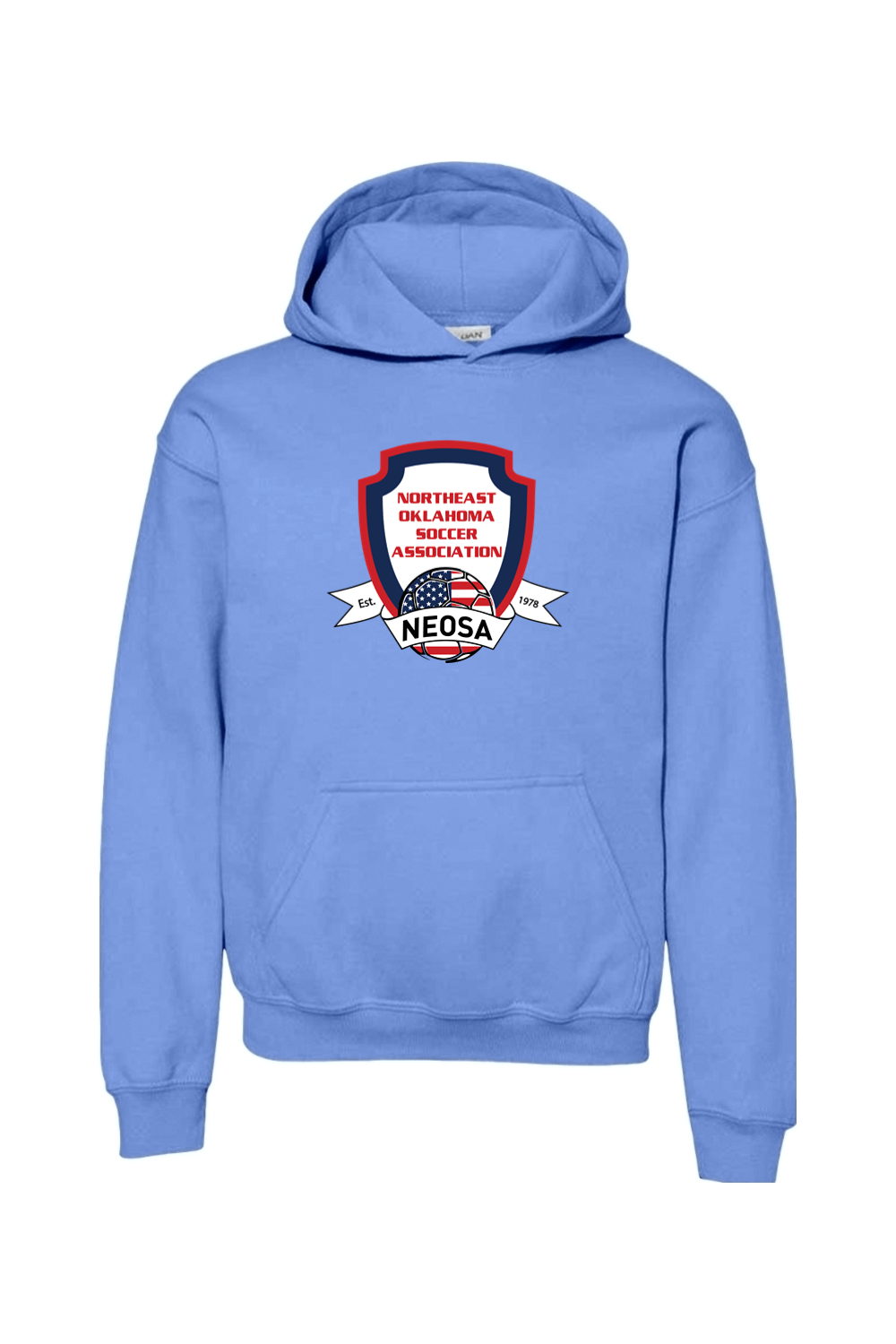 Northeast Oklahoma Soccer Association Youth Hoodie Signature Lacrosse