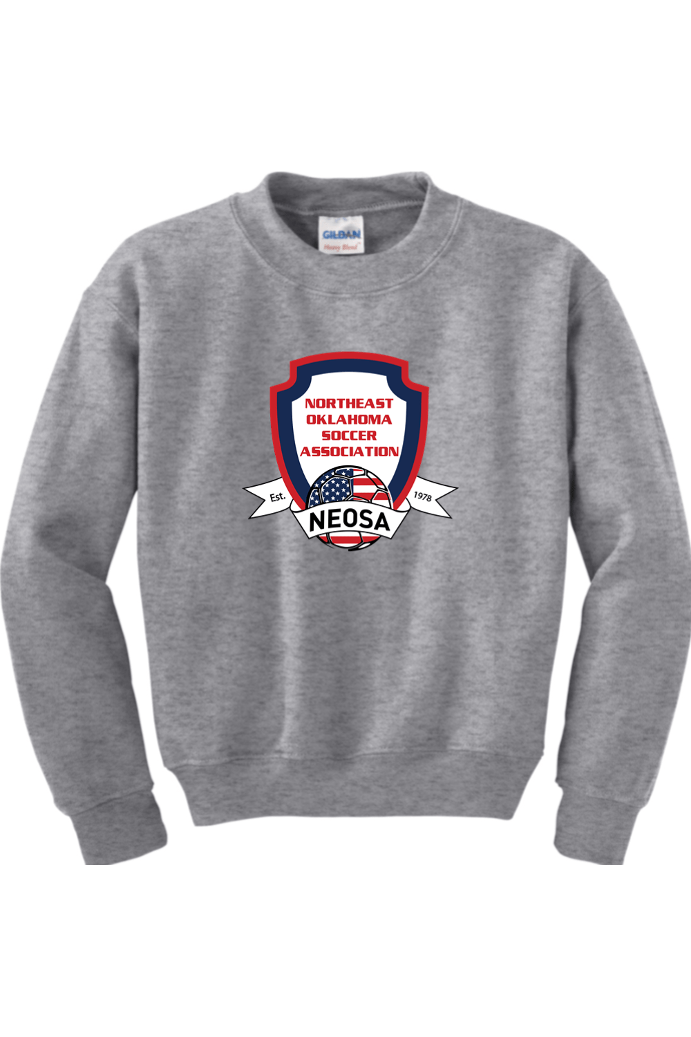 Northeast Oklahoma Soccer Association Youth Sweatshirt Signature Lacrosse