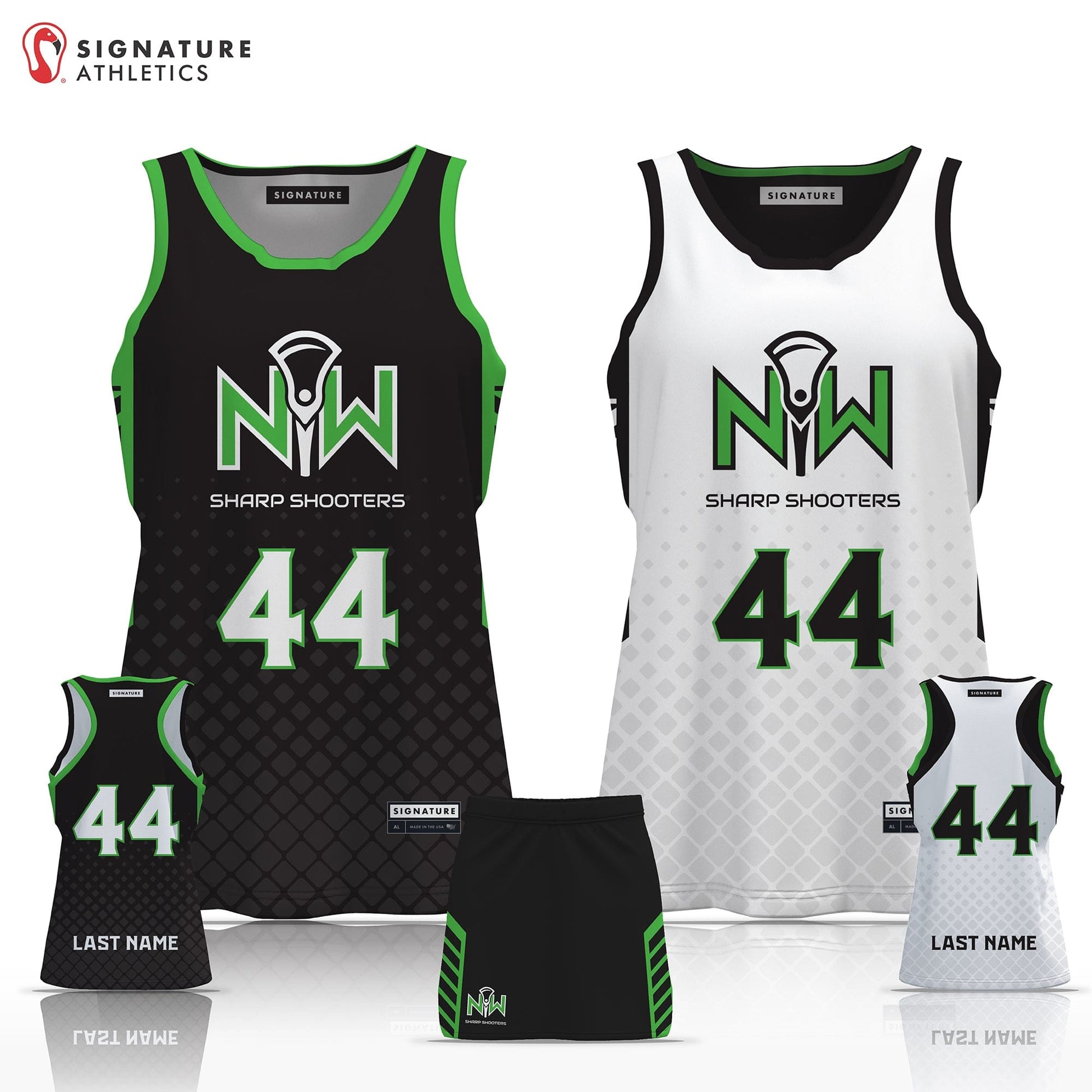 Northwest Sharpshooters Girl's 2 Piece Player Package: 4th Grade (2033) Signature Lacrosse