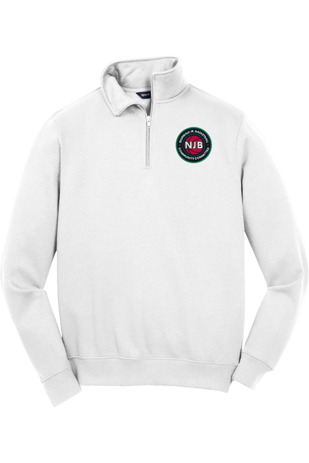 Norwalk Junior Basketball Adult Embroidered Quarter-Zip Pullover Signature Lacrosse