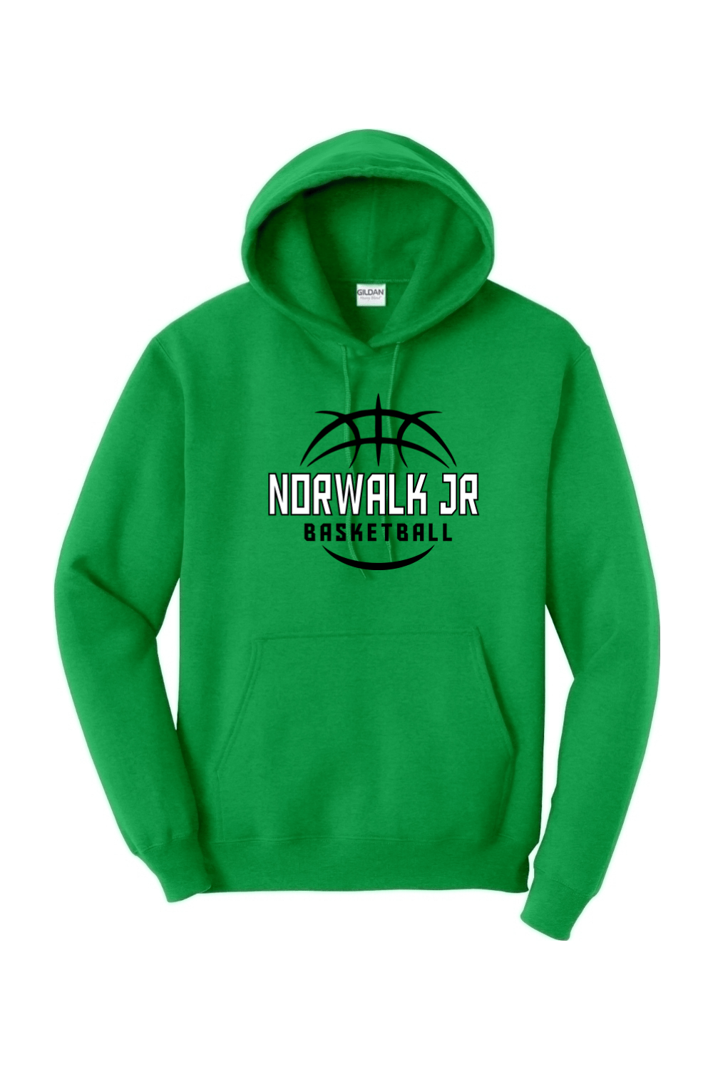 Norwalk Junior Basketball Adult Heavyweight Hoodie Signature Lacrosse