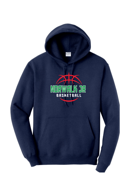 Norwalk Junior Basketball Adult Heavyweight Hoodie Signature Lacrosse
