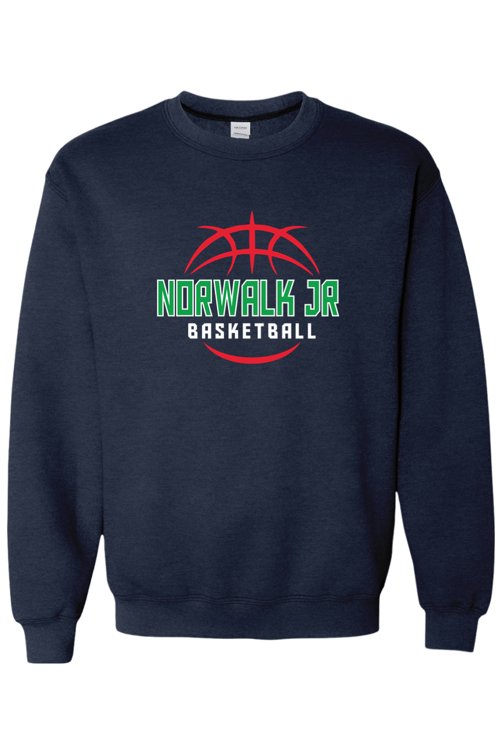 Norwalk Junior Basketball Adult Heavyweight Sweatshirt Signature Lacrosse