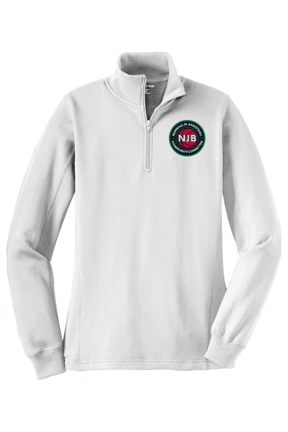 Norwalk Junior Basketball Adult Women's Embroidered Quarter-Zip Pullover Signature Lacrosse