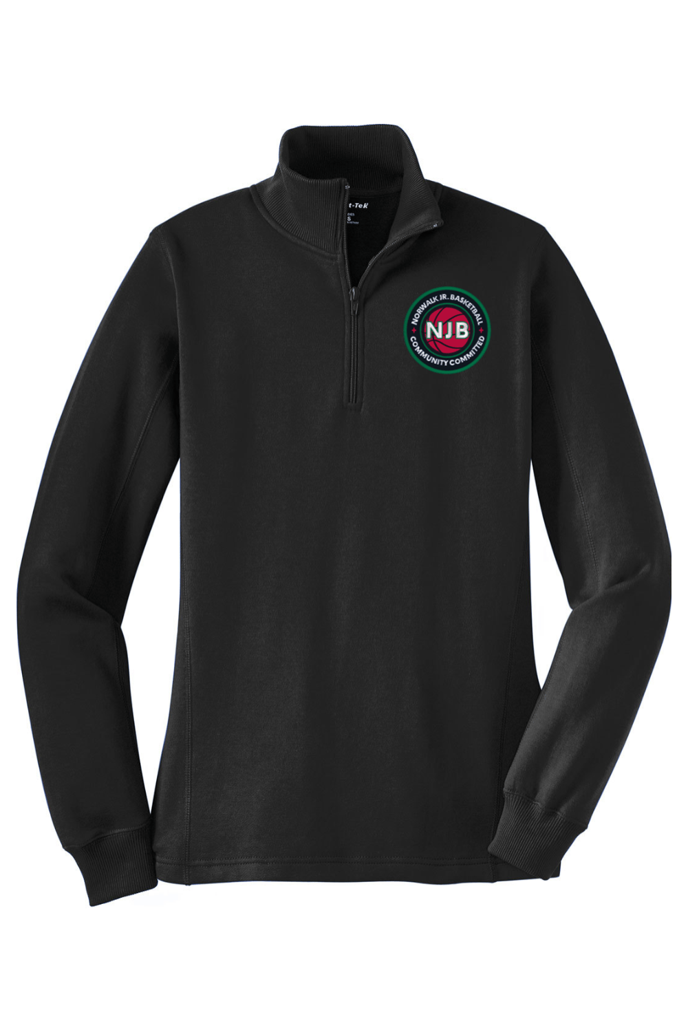 Norwalk Junior Basketball Adult Women's Embroidered Quarter-Zip Pullover Signature Lacrosse