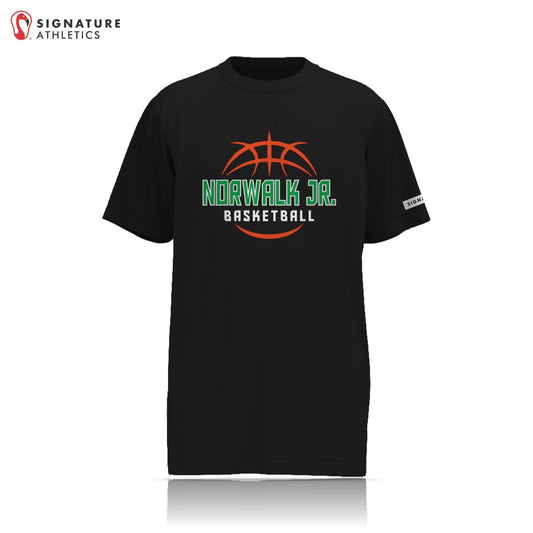 Norwalk Junior Basketball Men's Black Short Sleeve Tech Tee Signature Lacrosse