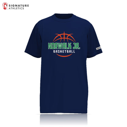 Norwalk Junior Basketball Men's Navy Short Sleeve Tech Tee Signature Lacrosse