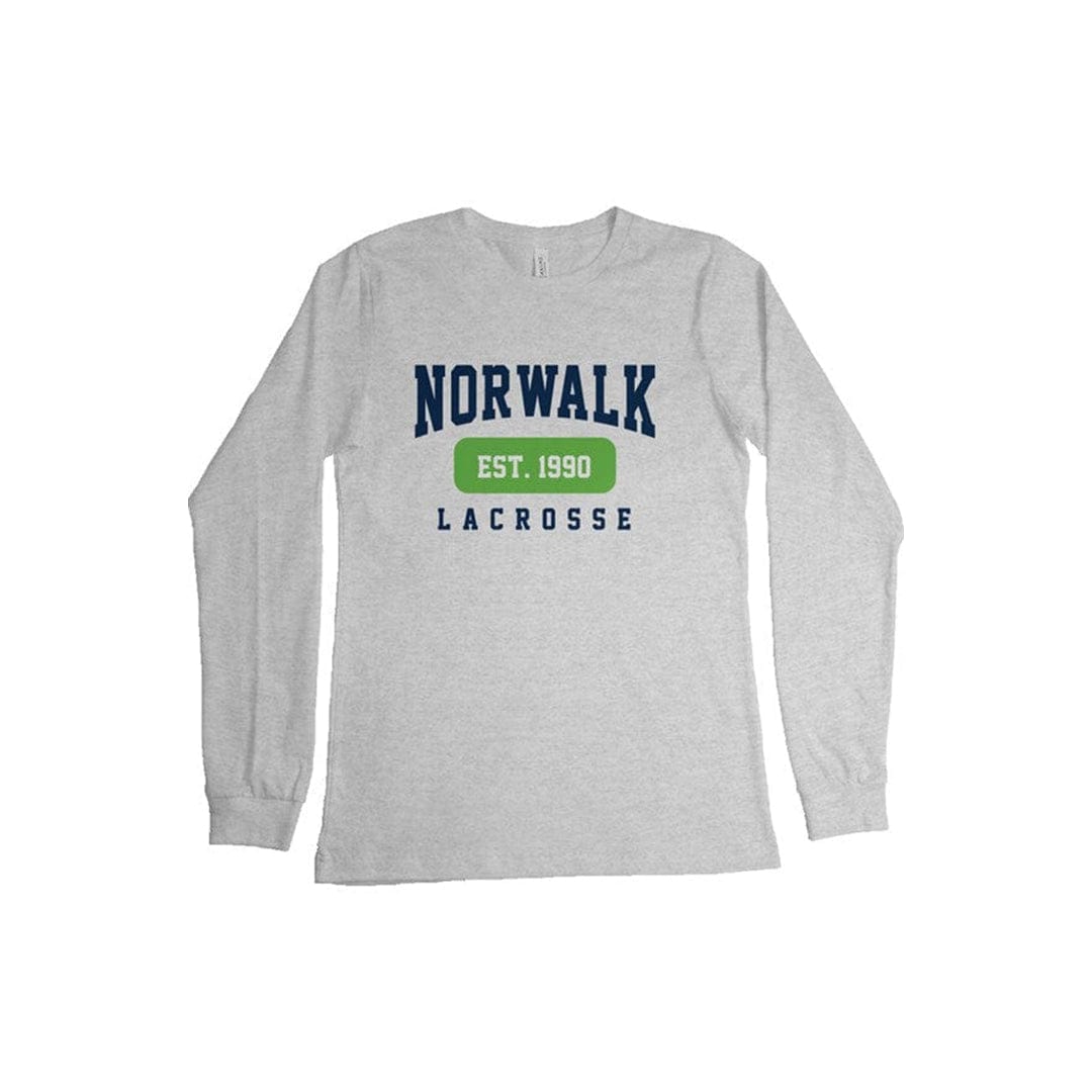 Norwalk Lacrosse Adult Cotton Long Sleeve T-Shirt Signature Lacrosse