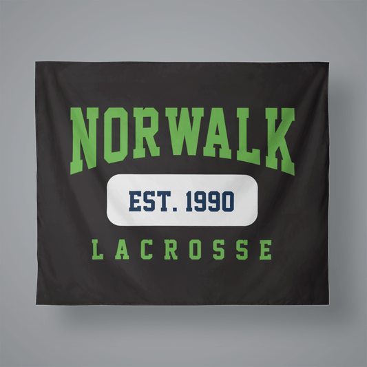 Norwalk Lacrosse Small Wall Tapestry Signature Lacrosse