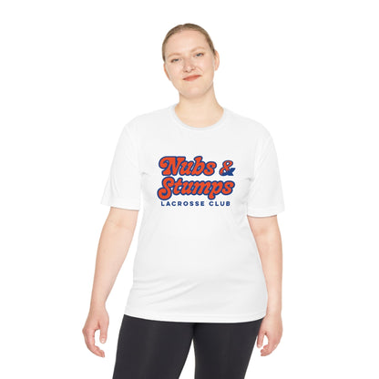 Nubs & Stumps Lacrosse Club Adult Athletic T-Shirt Signature Lacrosse
