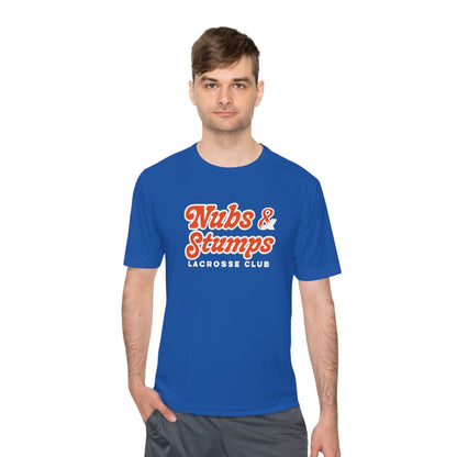 Nubs & Stumps Lacrosse Club Adult Athletic T-Shirt Signature Lacrosse