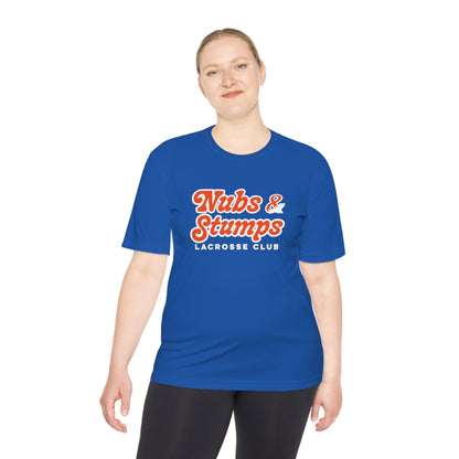 Nubs & Stumps Lacrosse Club Adult Athletic T-Shirt Signature Lacrosse